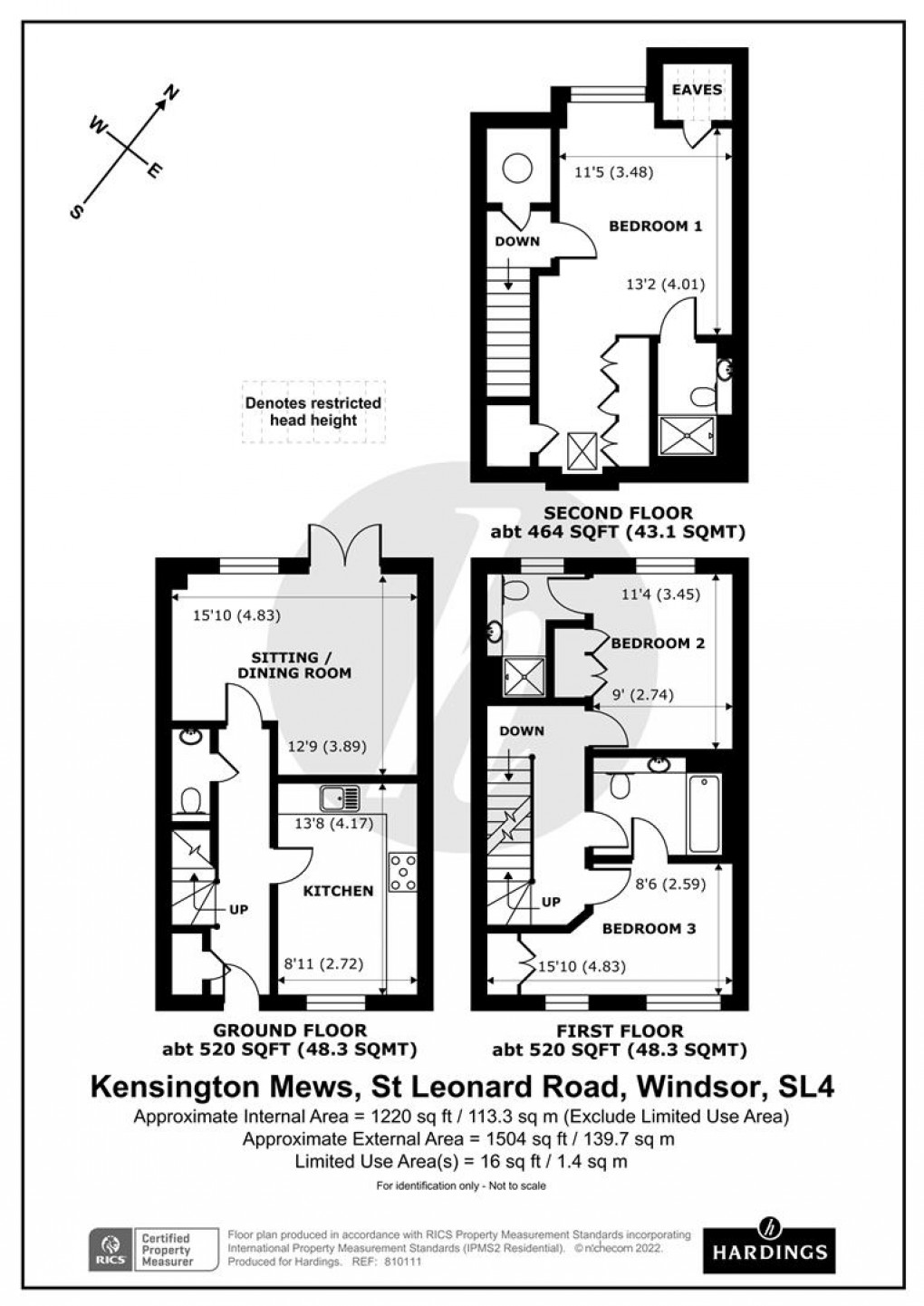 Floorplan for Kensington Mews, Windsor