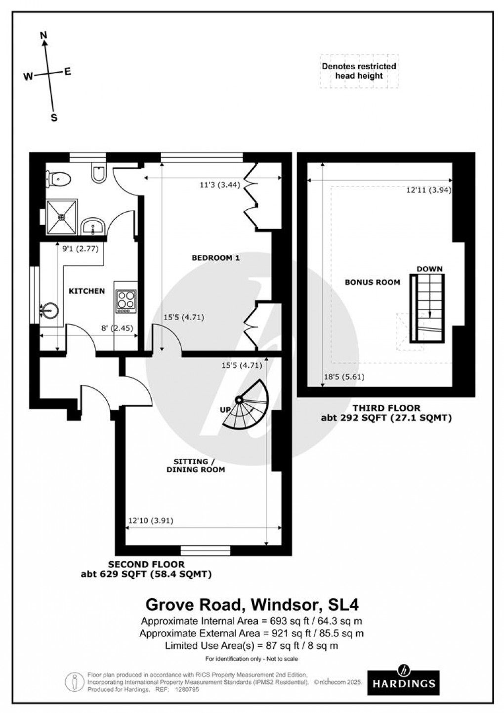 Floorplan for Grove Road, Windsor