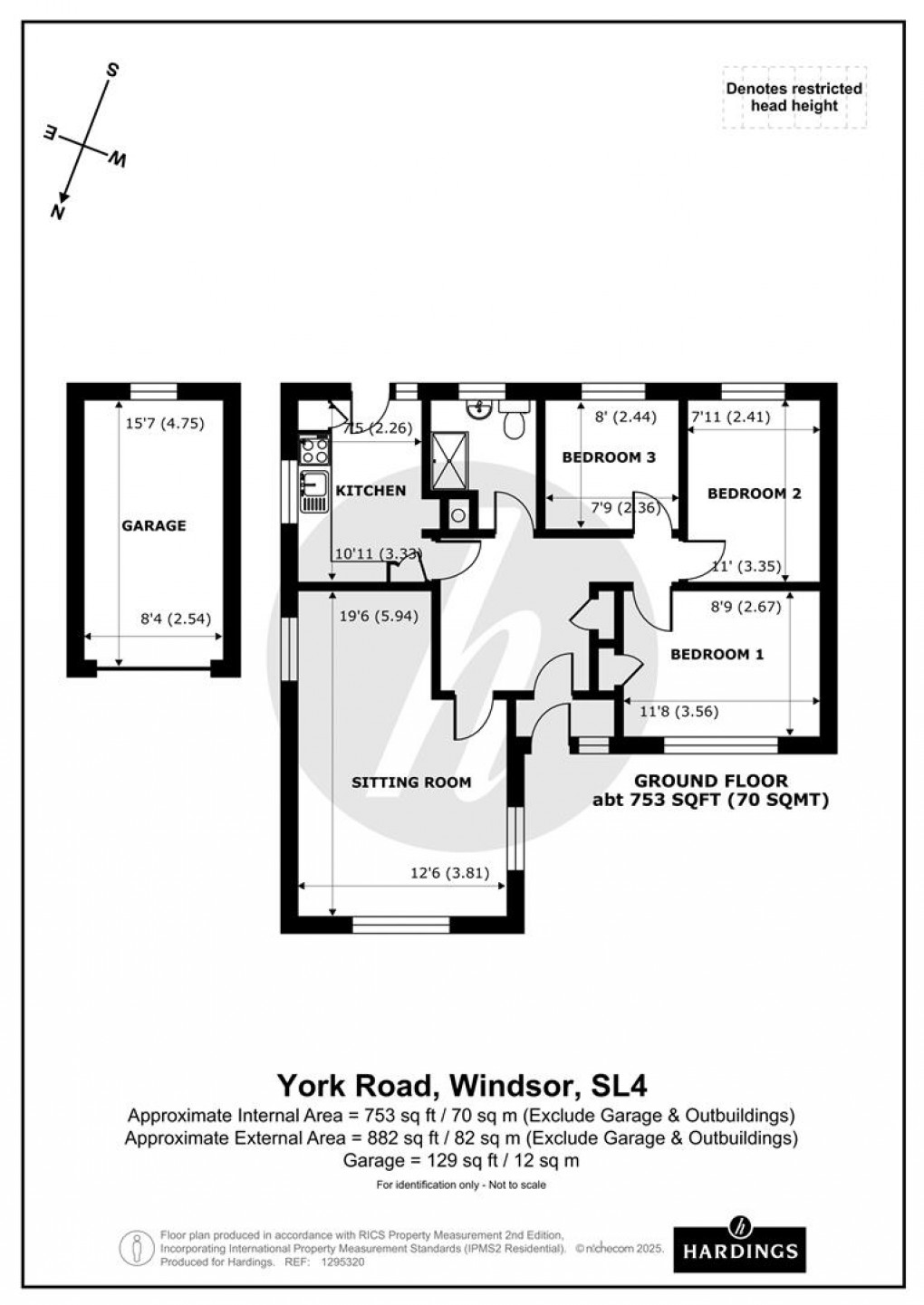 Floorplan for York Road, Windsor