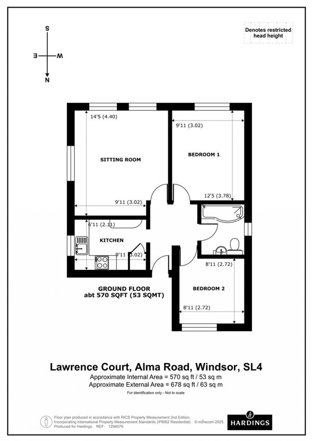 Floorplan for Alma Road, Windsor