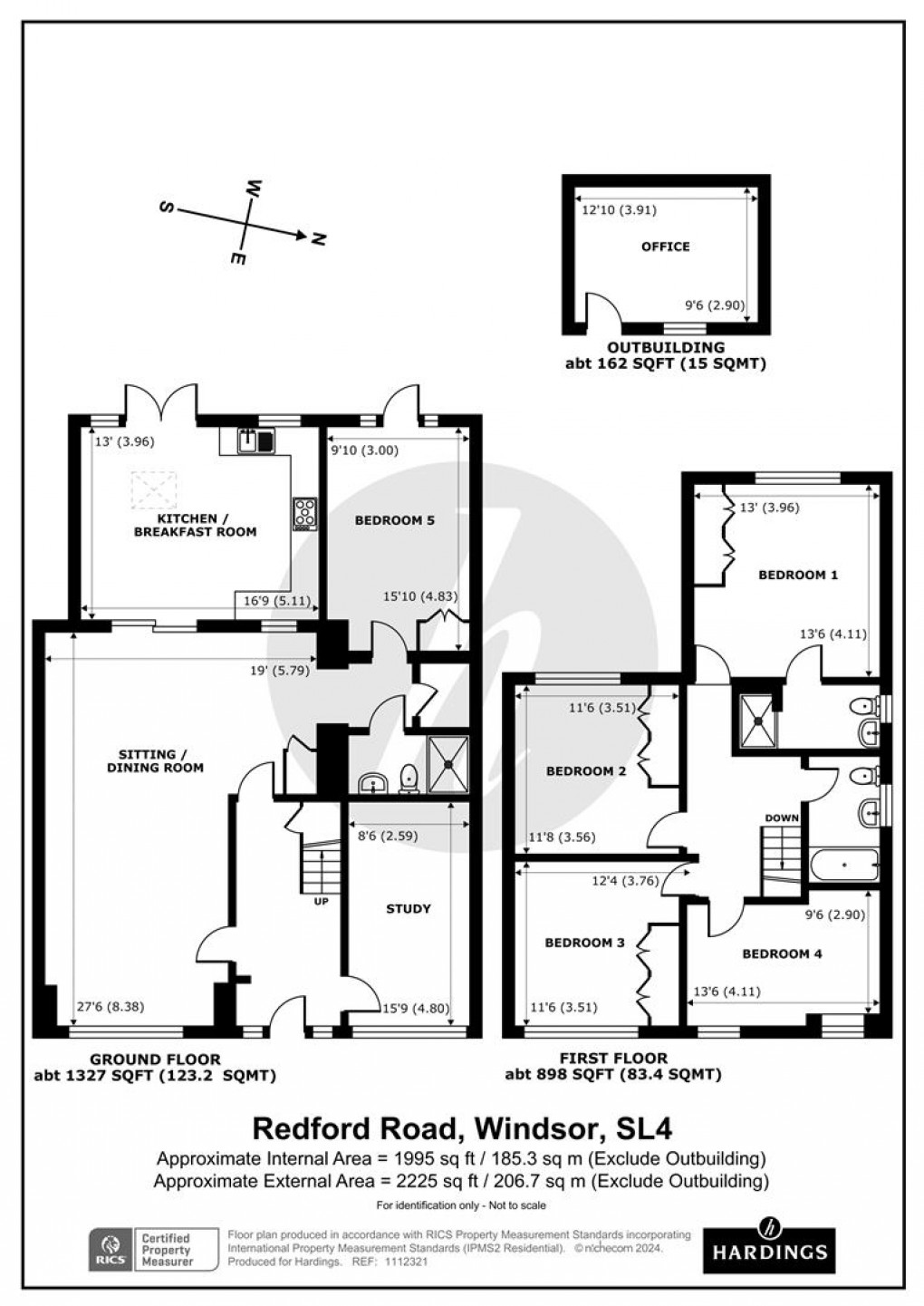 Floorplan for Redford Road, Windsor, SL4