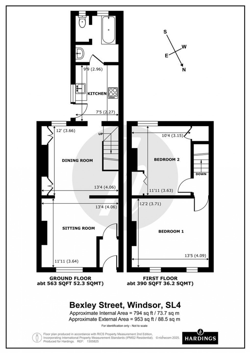 Floorplan for Bexley Street, Windsor