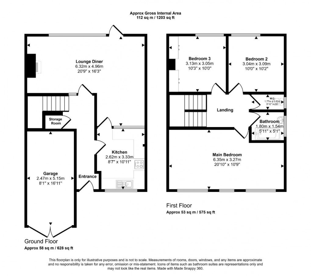 Floorplan for Crofthill Road, Slough, SL2