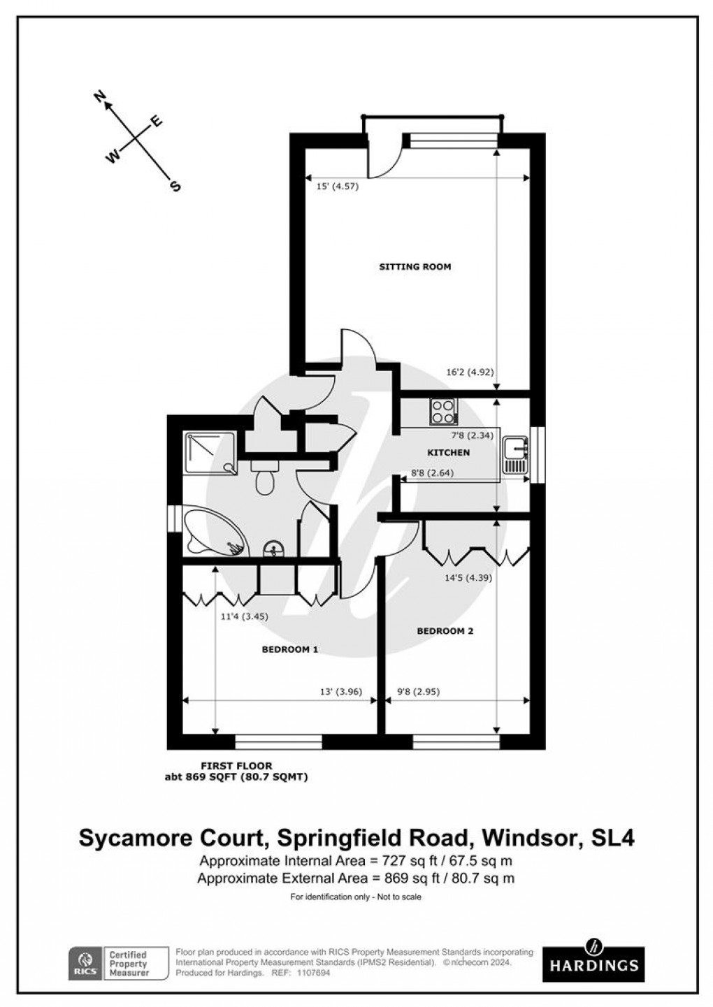 Floorplan for Springfield Road, Windsor, SL4