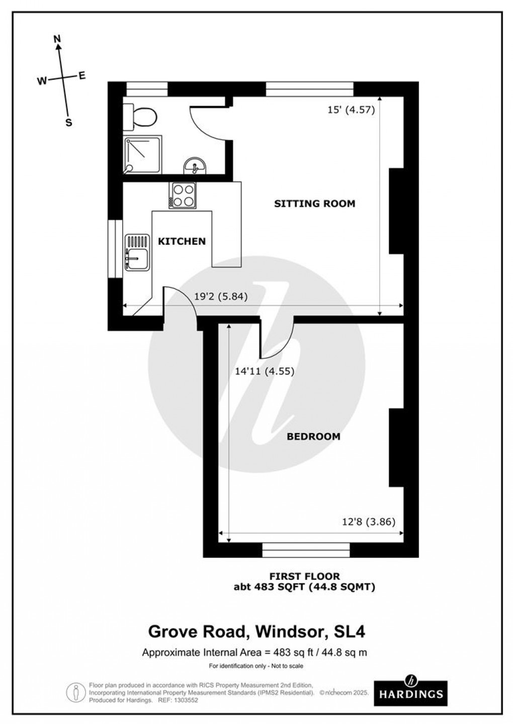 Floorplan for Grove Road, Windsor
