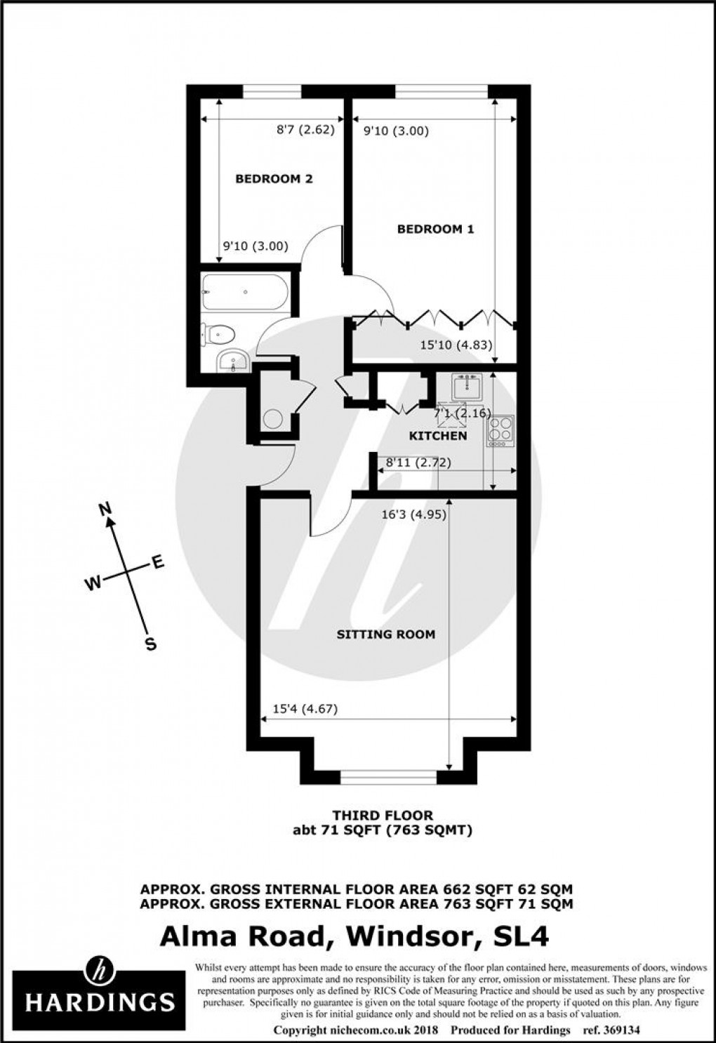 Floorplan for Alma Road, Windsor, SL4