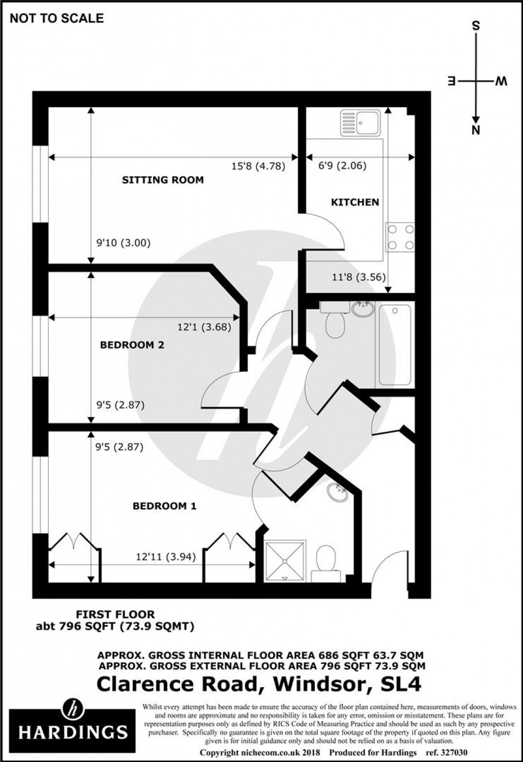 Floorplan for Clarence Road, Windsor, SL4