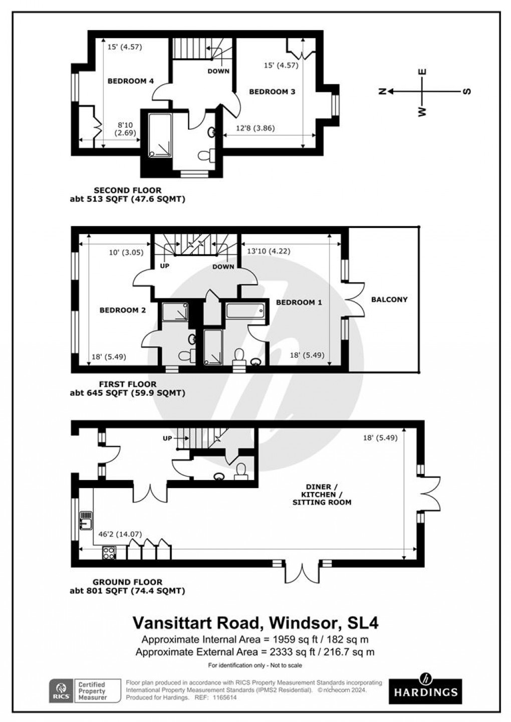 Floorplan for Vansittart Road, Windsor