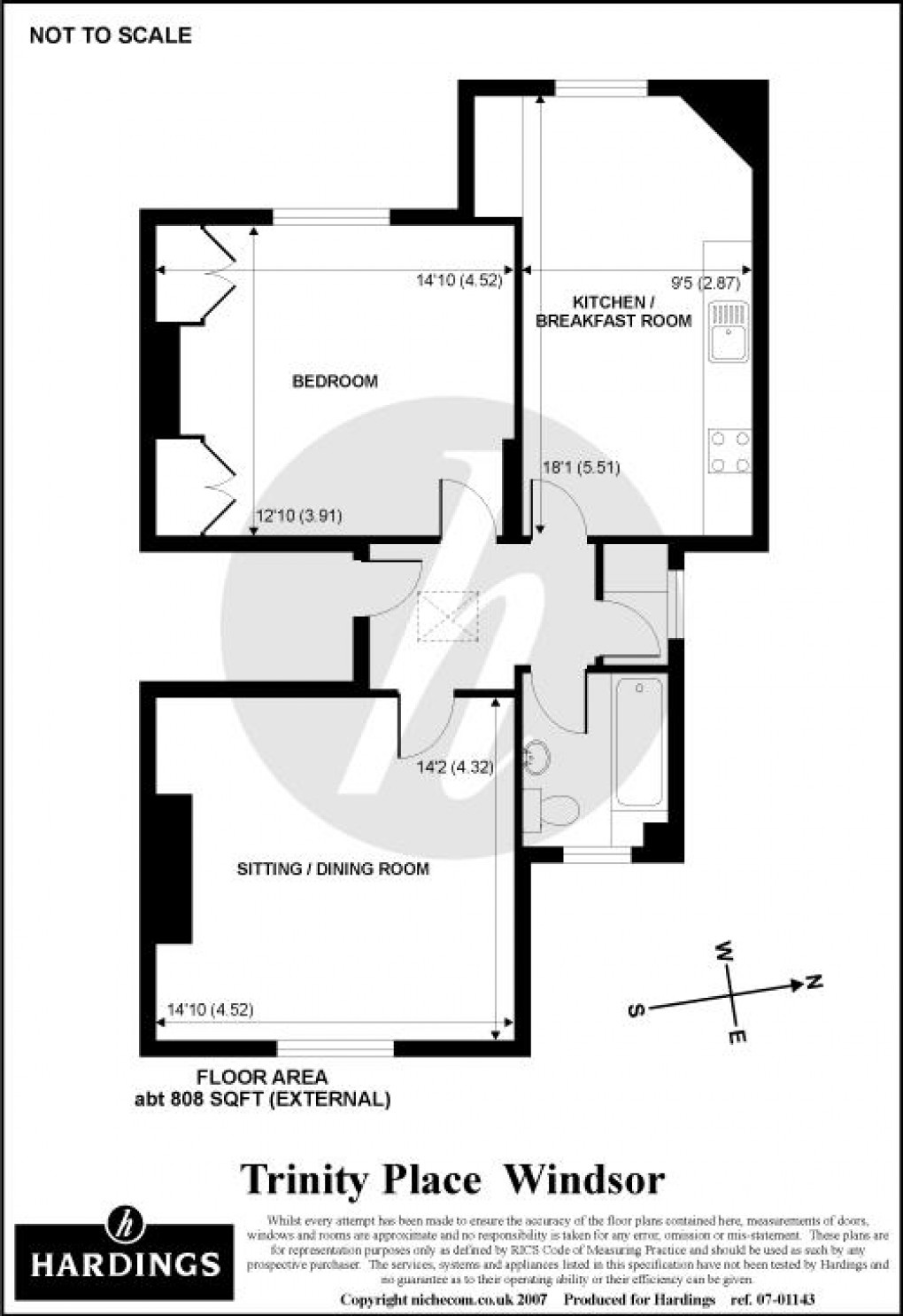 Floorplan for Trinity Place, Windsor