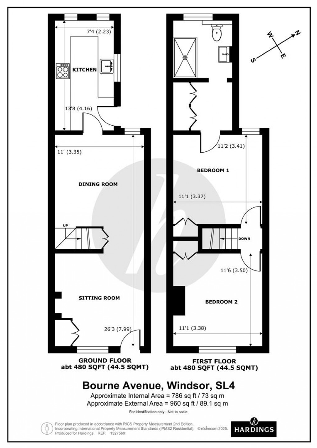 Floorplan for Bourne Avenue, Windsor