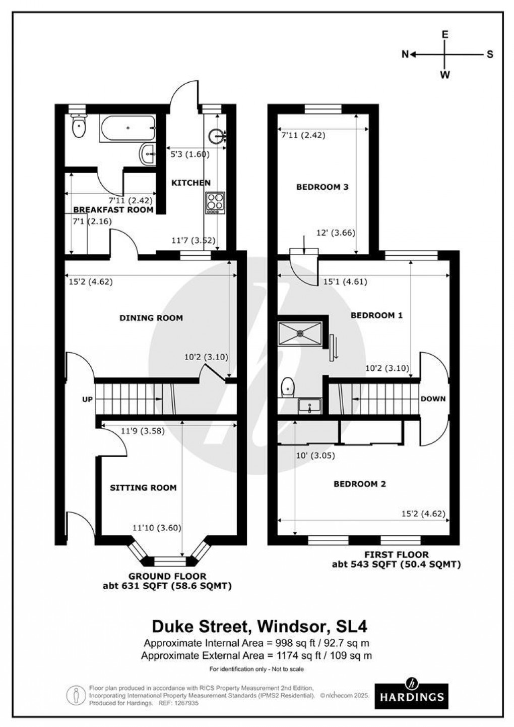 Floorplan for 26 Duke Street, Windsor, SL4