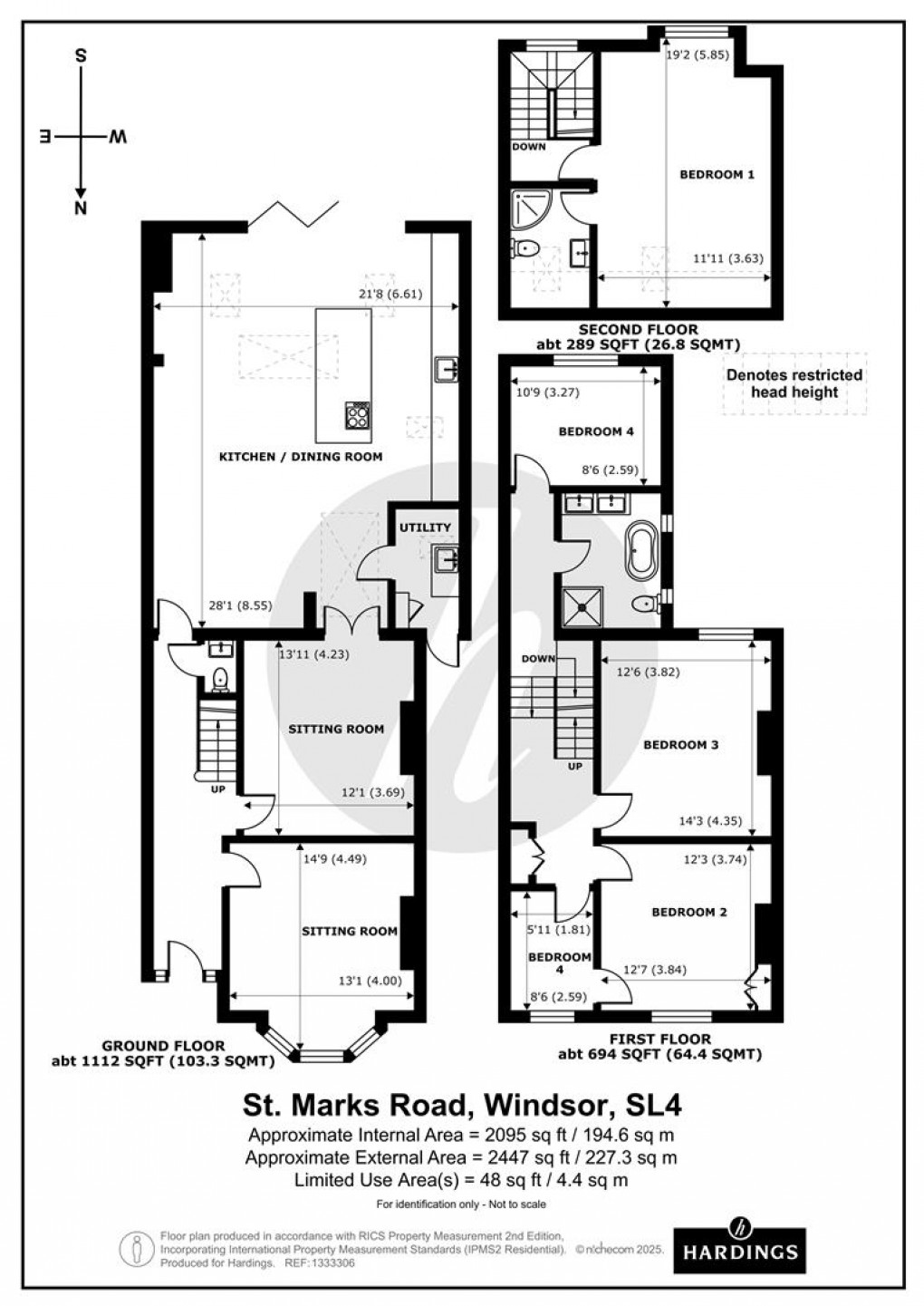Floorplan for St. Marks Road, Windsor