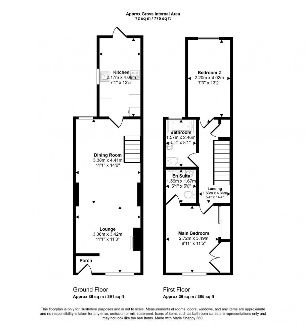 Floorplan for Bourne Avenue, Windsor, SL4