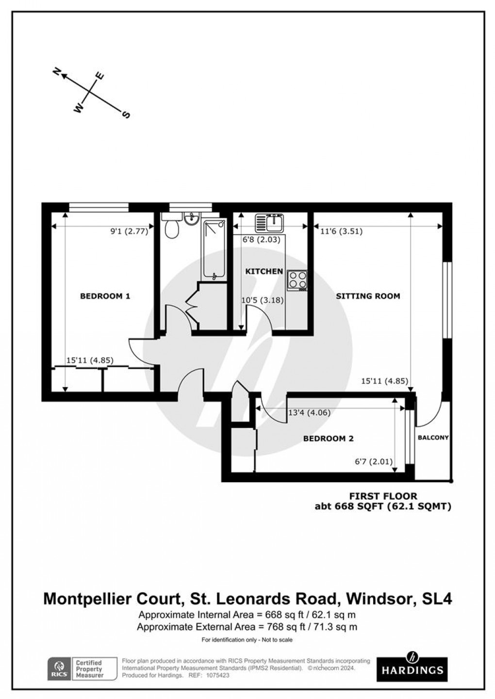 Floorplan for St Leonards Road, Windsor, SL4