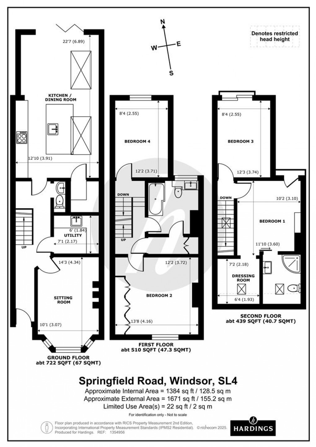 Floorplan for Springfield Road, Windsor