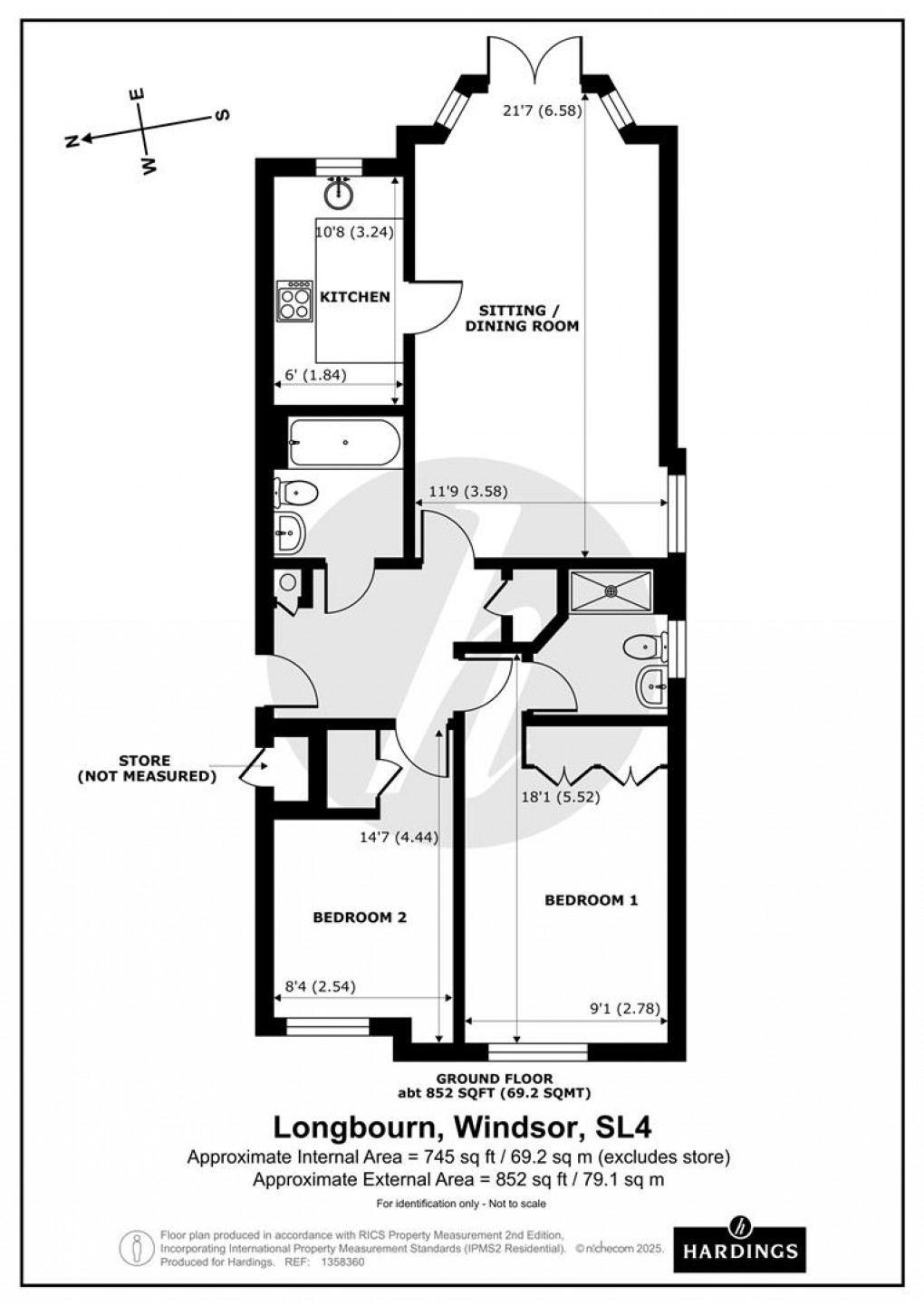 Floorplan for Longbourn, Windsor