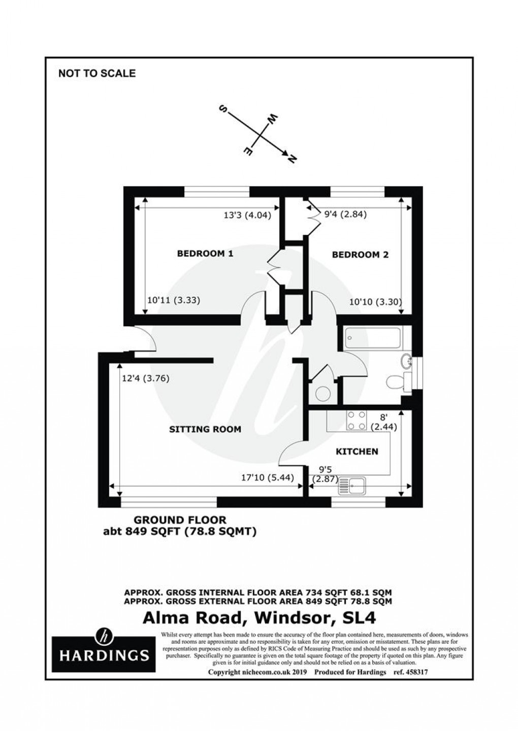 Floorplan for Hatton Court, Alma Road, SL4