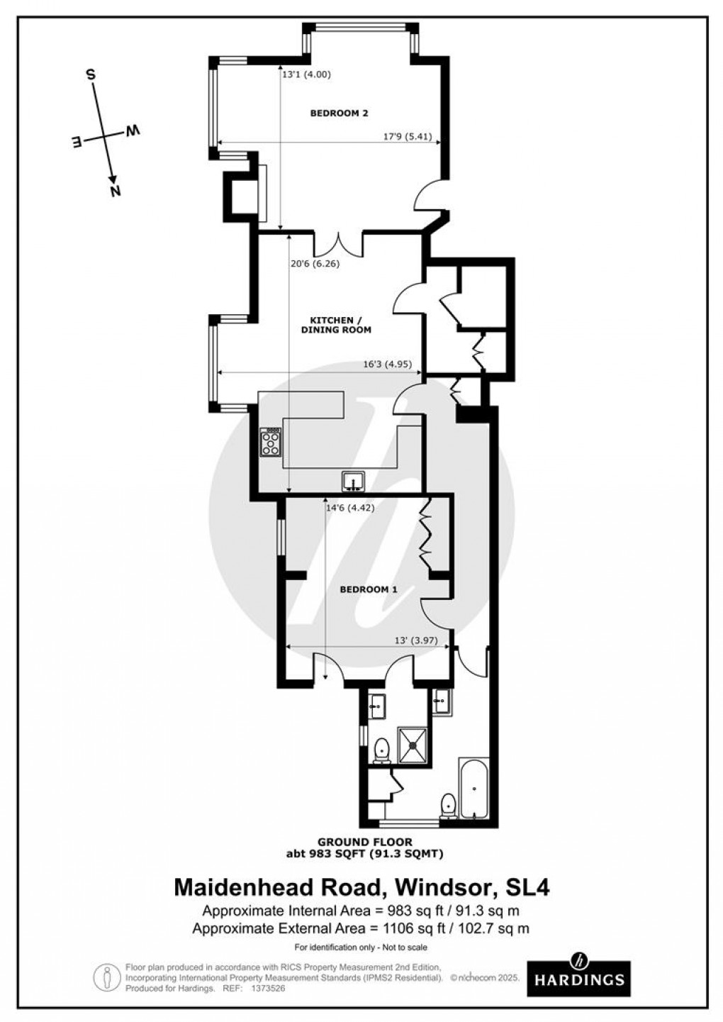 Floorplan for Maidenhead Road, Windsor