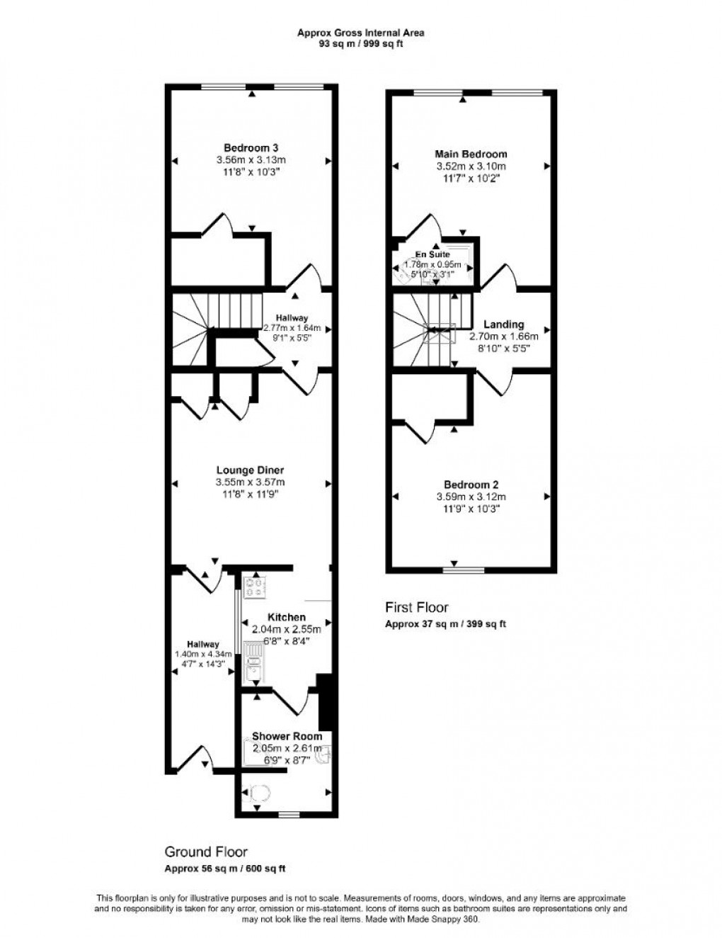 Floorplan for Victoria Street, Windsor, SL4