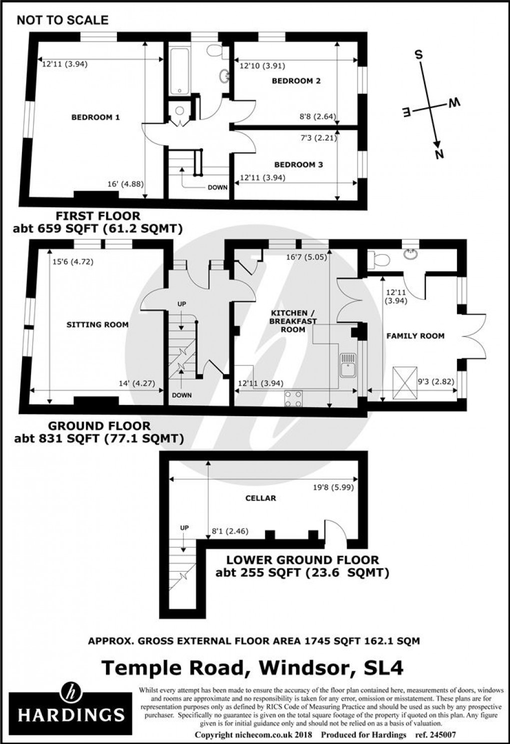 Floorplan for Temple Road, Windsor, SL4