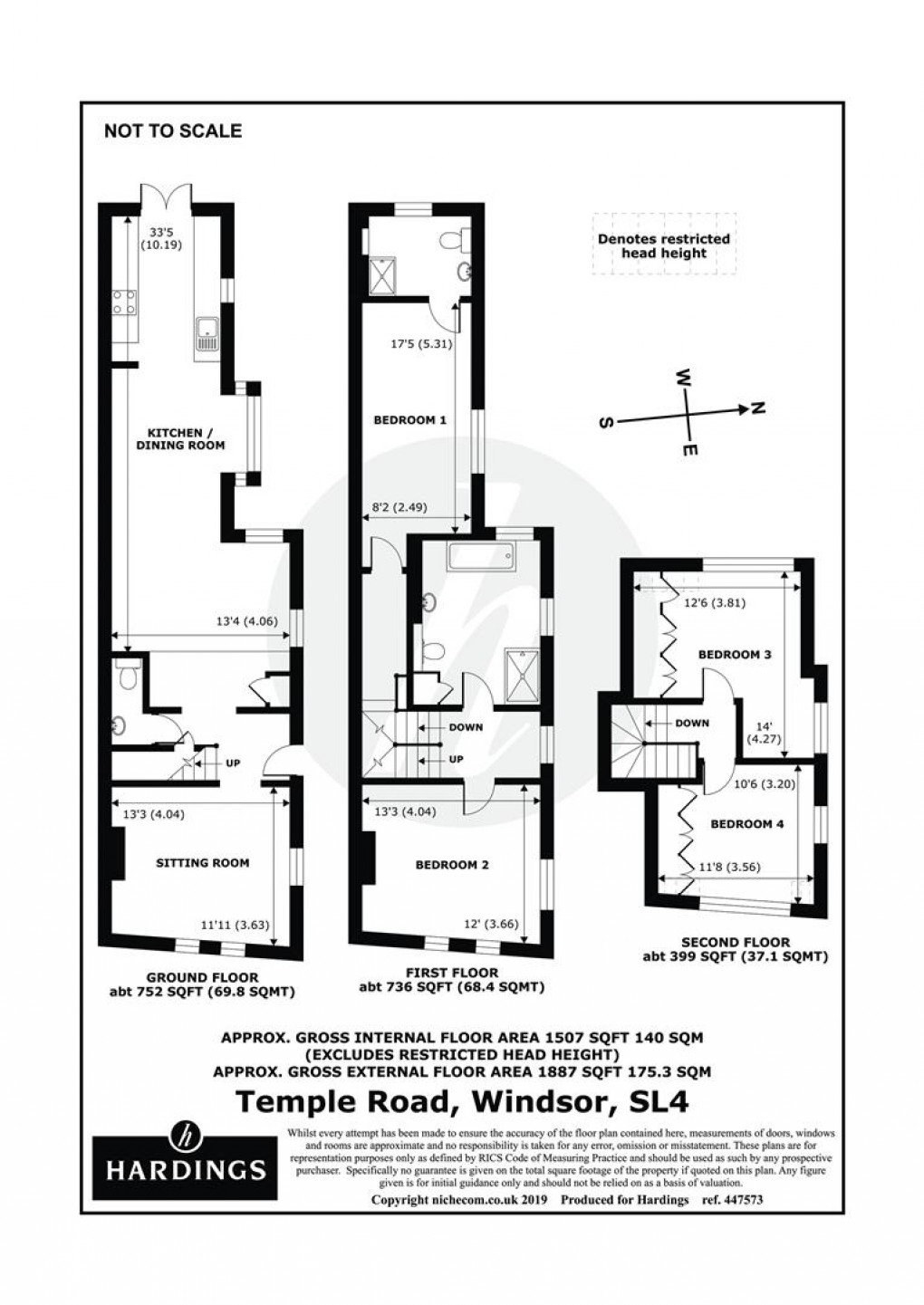 Floorplan for Temple Road, Windsor, SL4