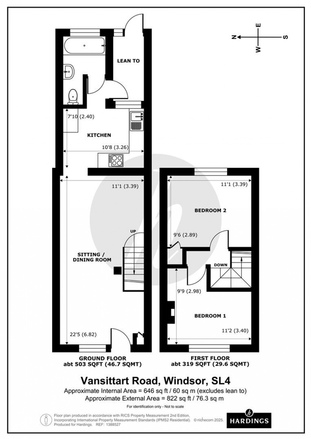 Floorplan for Vansittart Road, Windsor