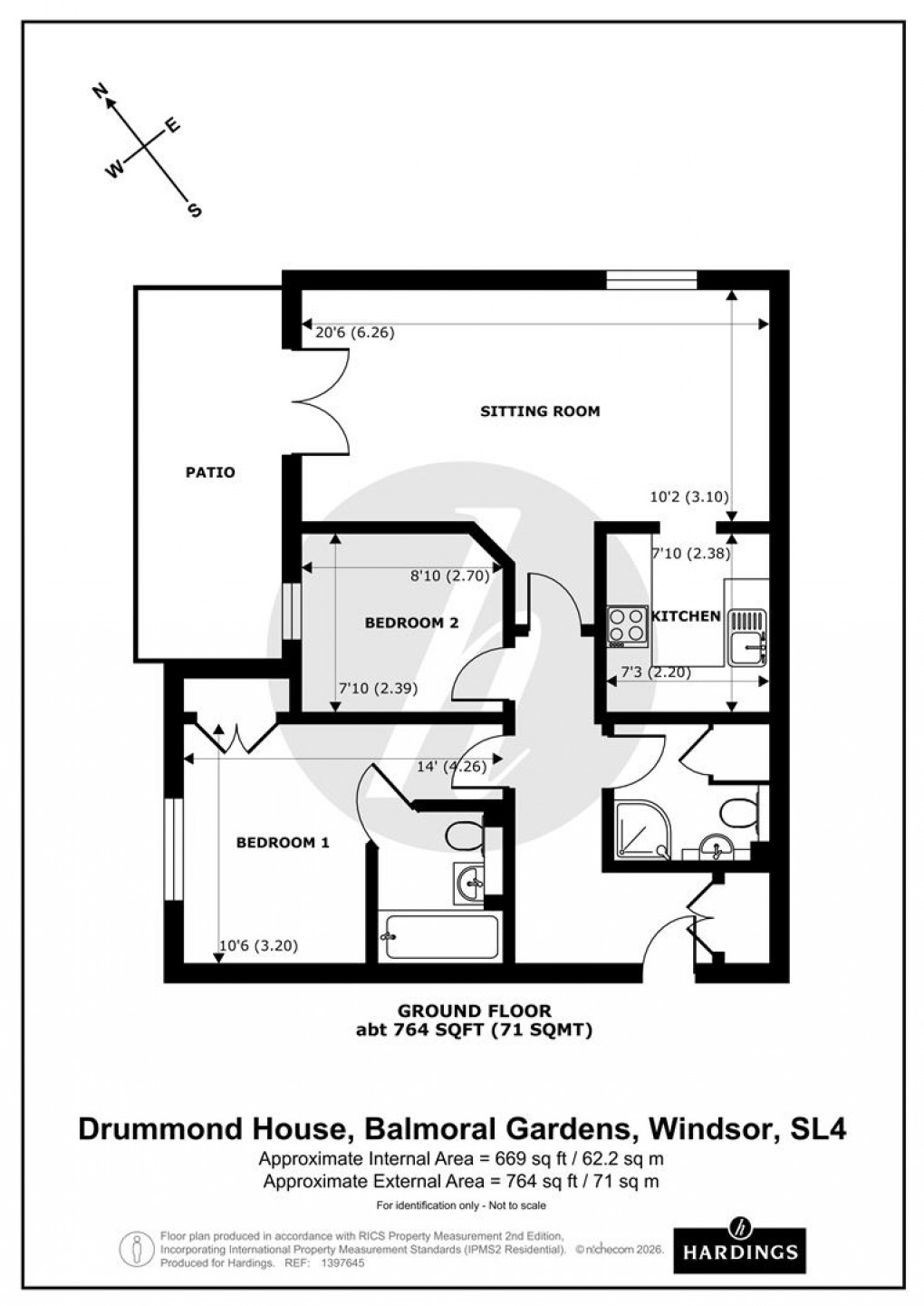 Floorplan for Balmoral Gardens, Windsor