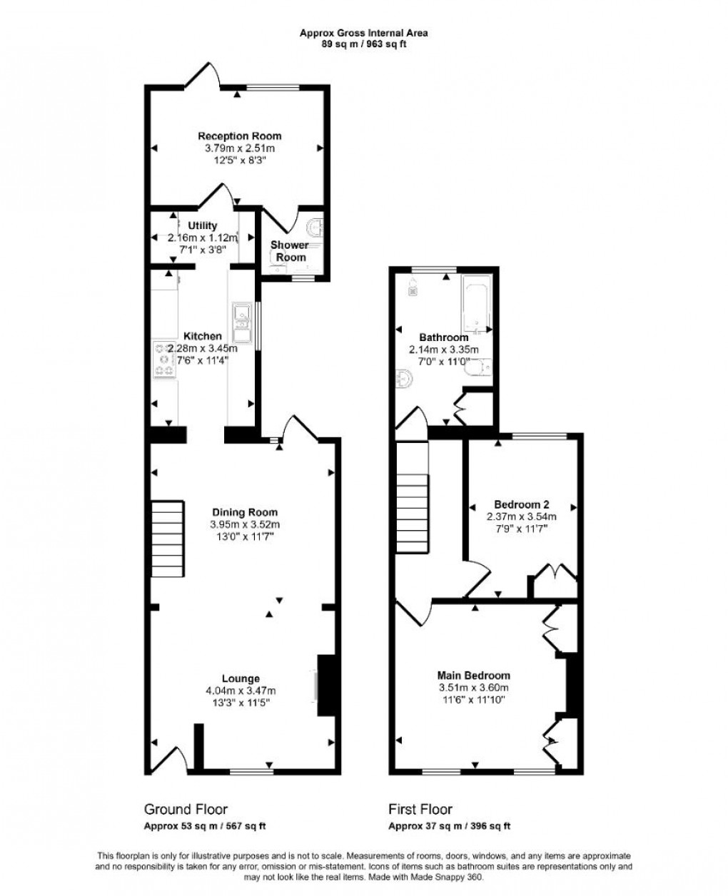 Floorplan for Bexley Street, Windsor
