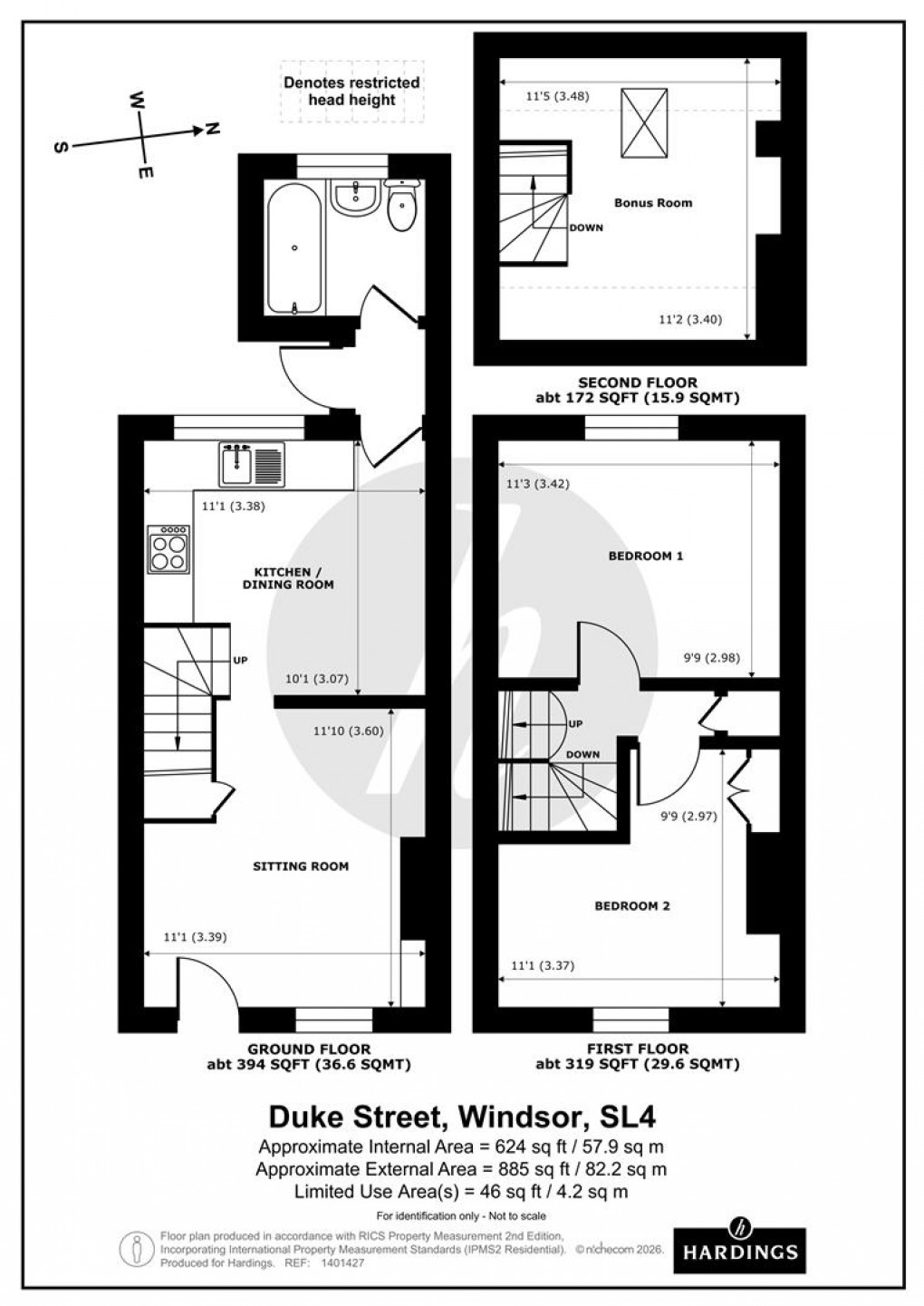 Floorplan for Duke Street, Windsor