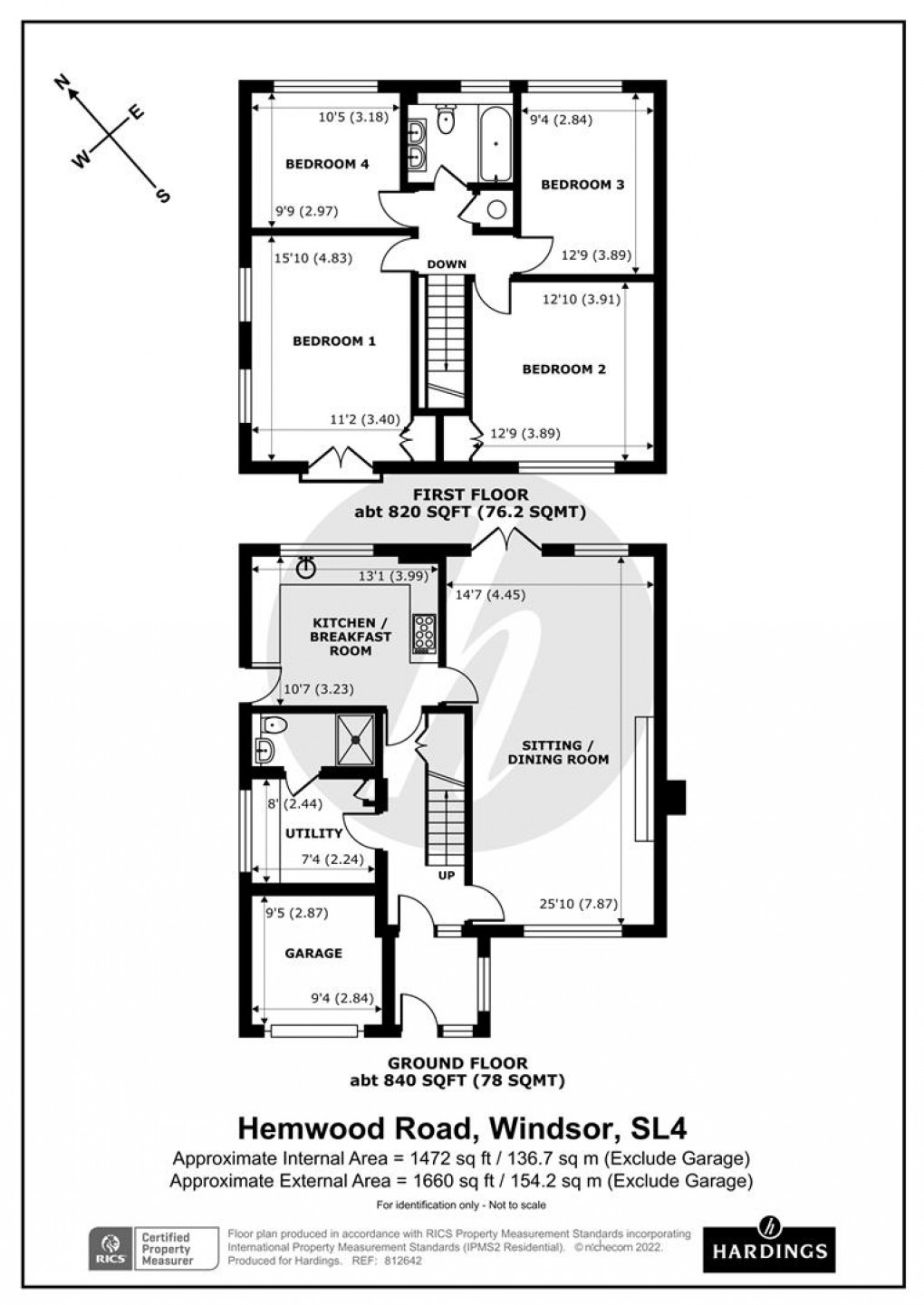 Floorplan for Hemwood Road, Windsor, SL4
