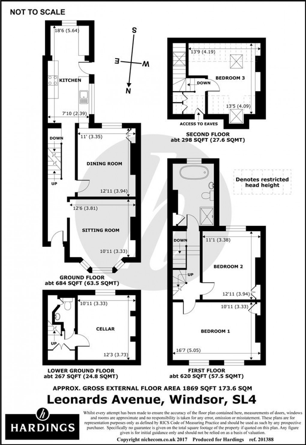 Floorplan for St. Leonards Avenue, Windsor