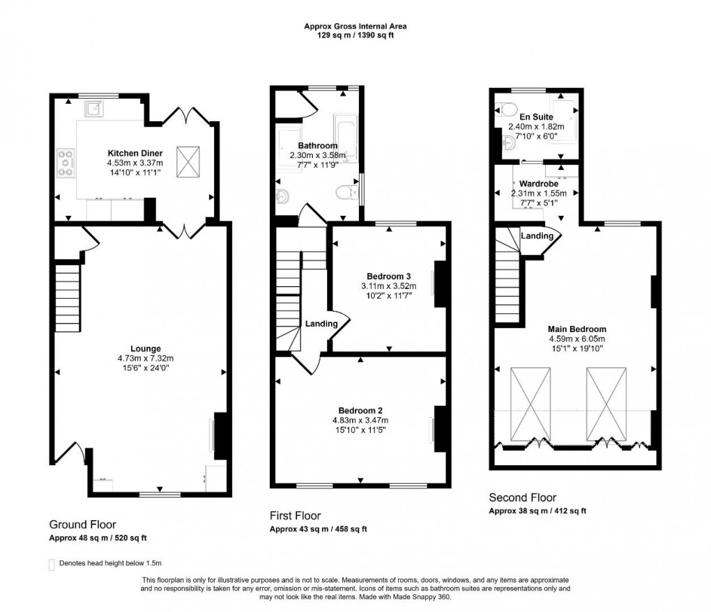 Floorplan for Duke Street, Windsor, SL4