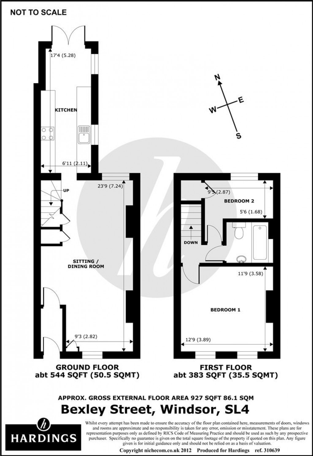 Floorplan for Bexley Street, Windsor, SL4
