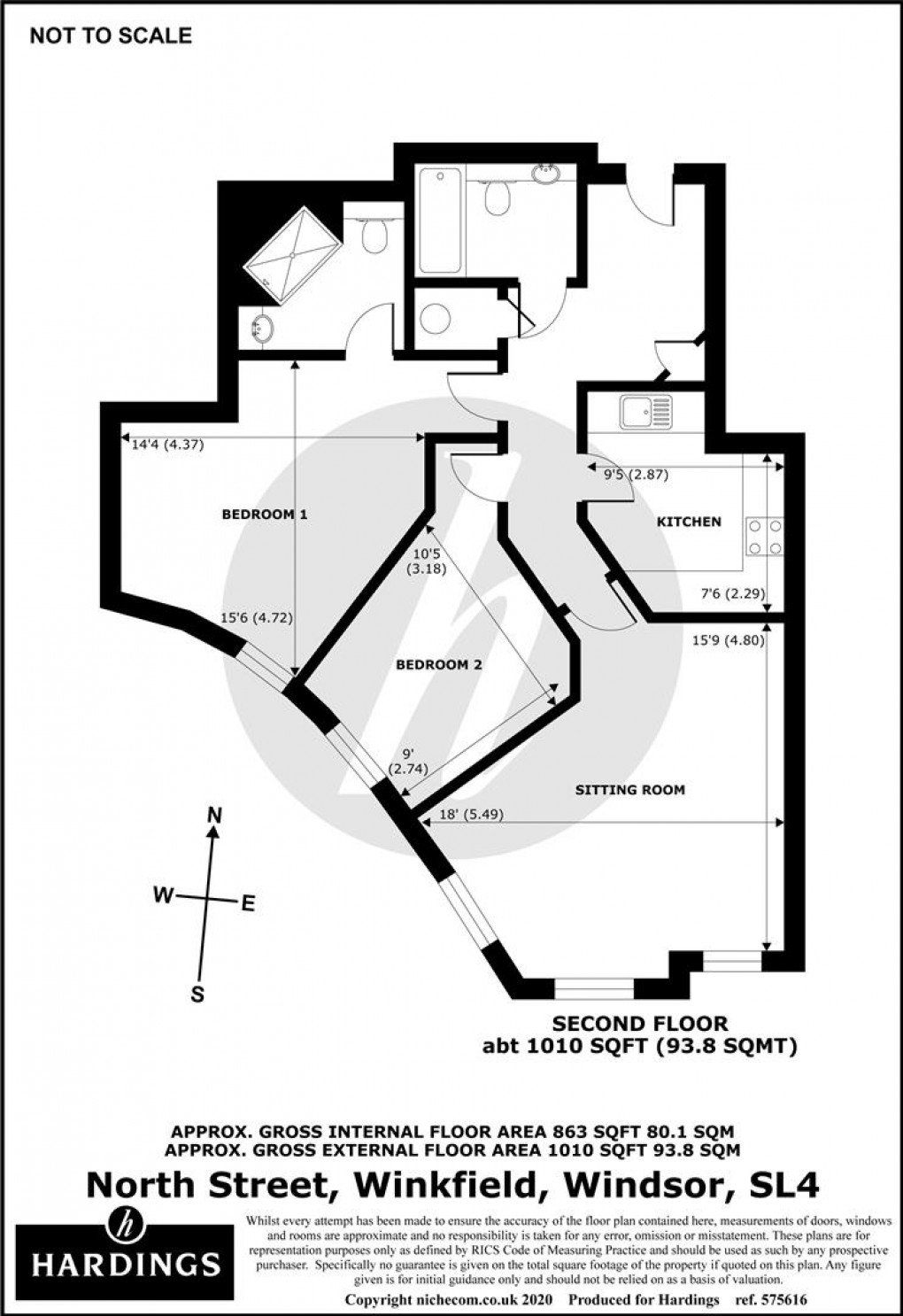 Floorplan for Wellington Lodge, North Street, Winkfield