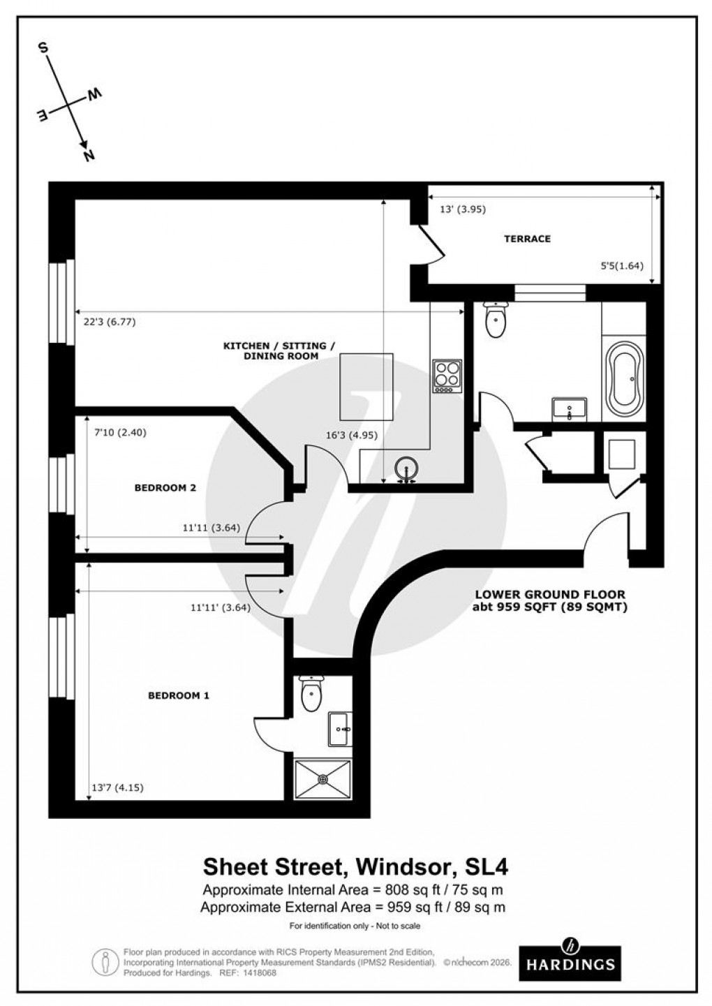 Floorplan for Sheet Street, Windsor