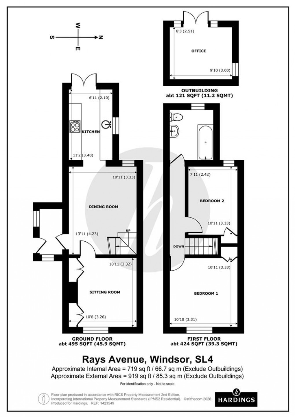 Floorplan for Rays Avenue, Windsor
