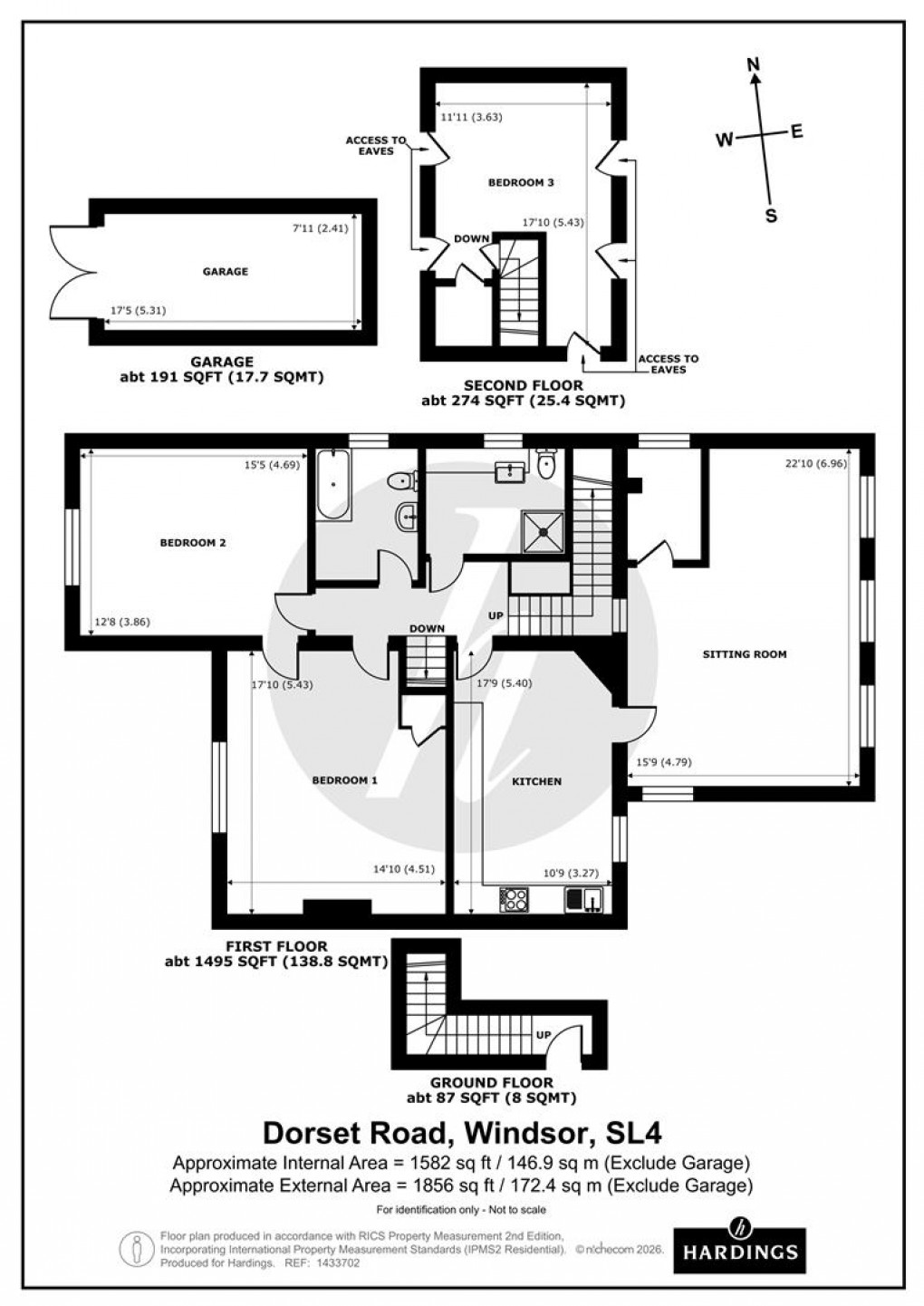 Floorplan for Dorset Road, Windsor