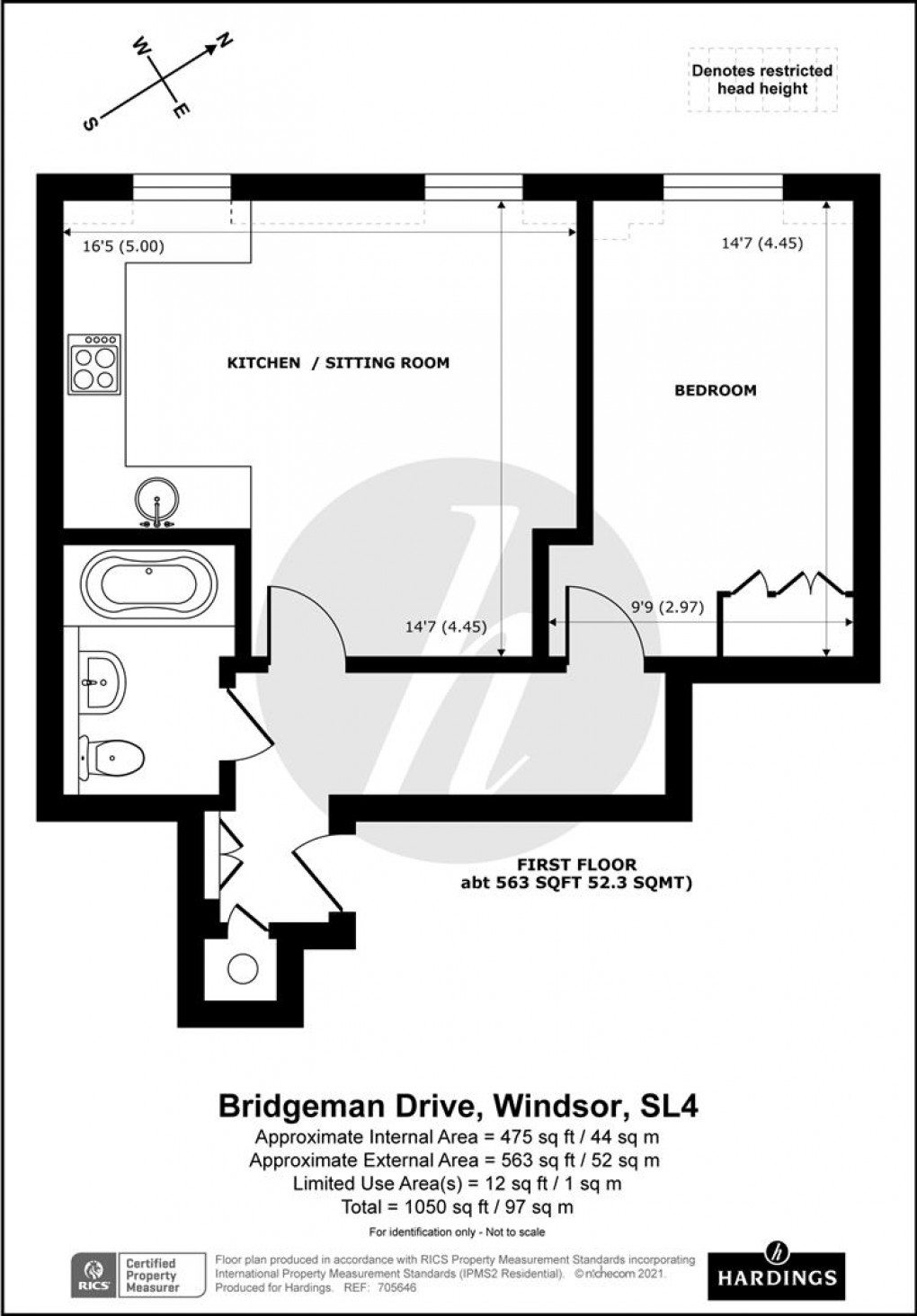 Floorplan for Recognition House, Bridgeman Drive, Windsor