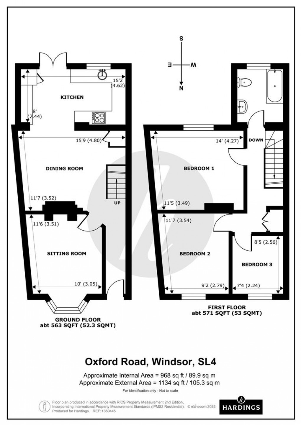 Floorplan for Oxford Road, Windsor