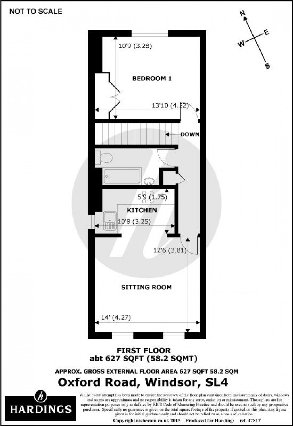 Floorplan for Oxford Road Windsor