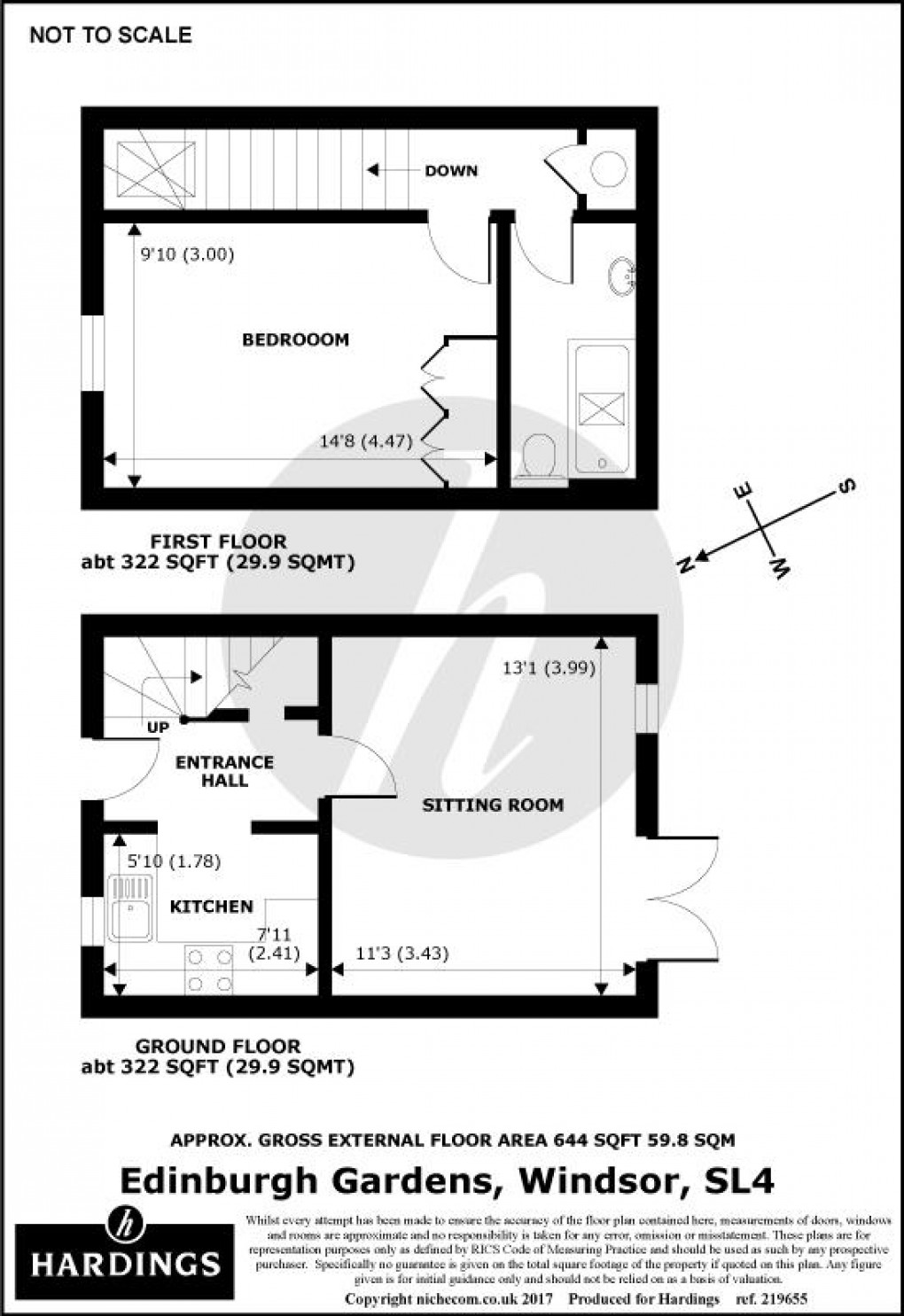 Floorplan for Edinburgh Gardens, Windsor, Berkshire