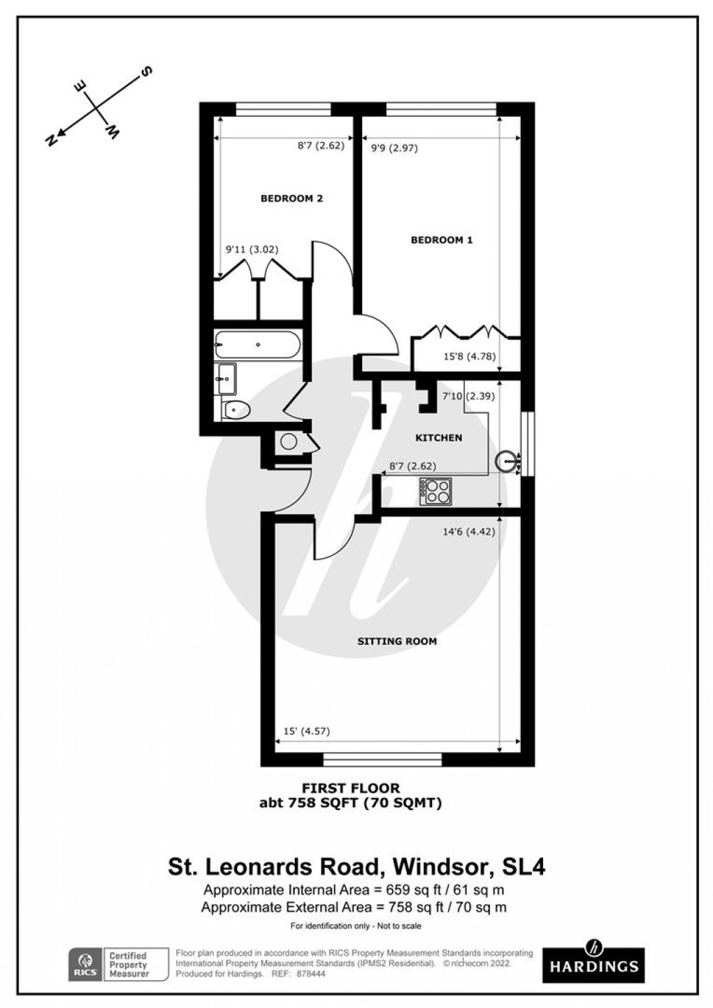 Floorplan for St. Leonards Road, Windsor