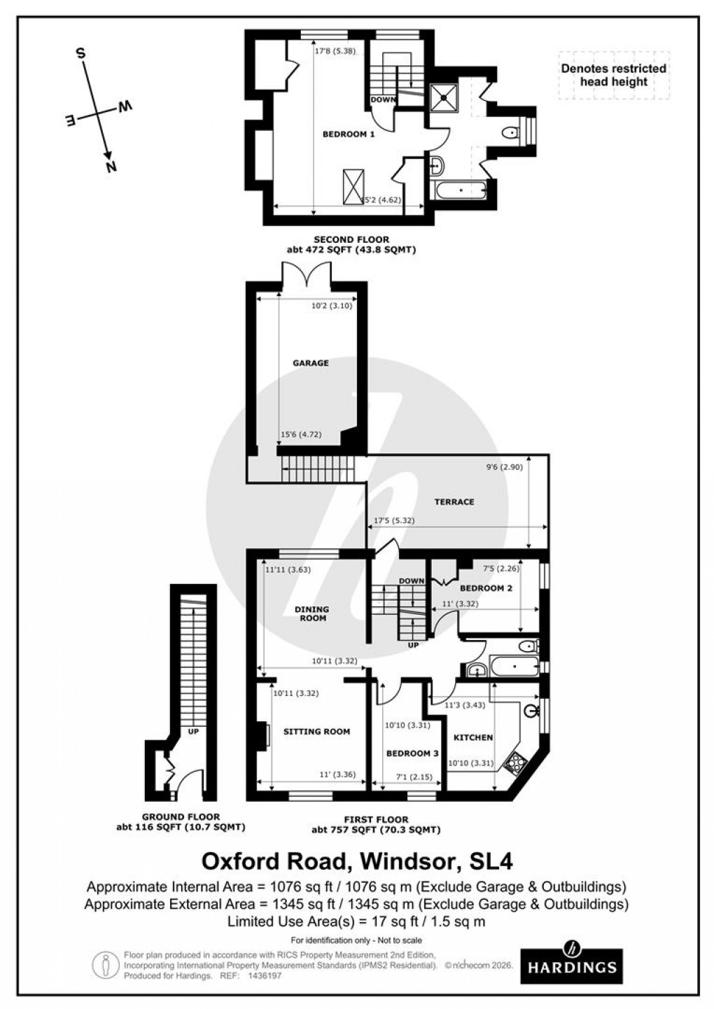Floorplan for Oxford Road, Windsor, Berkshire