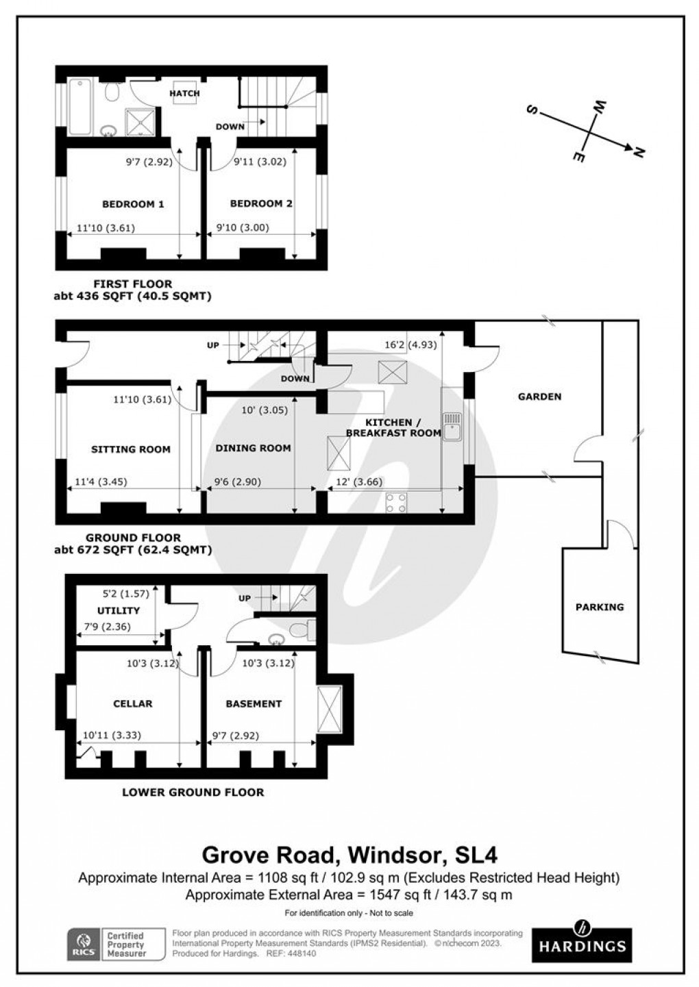 Floorplan for Grove Road, Windsor