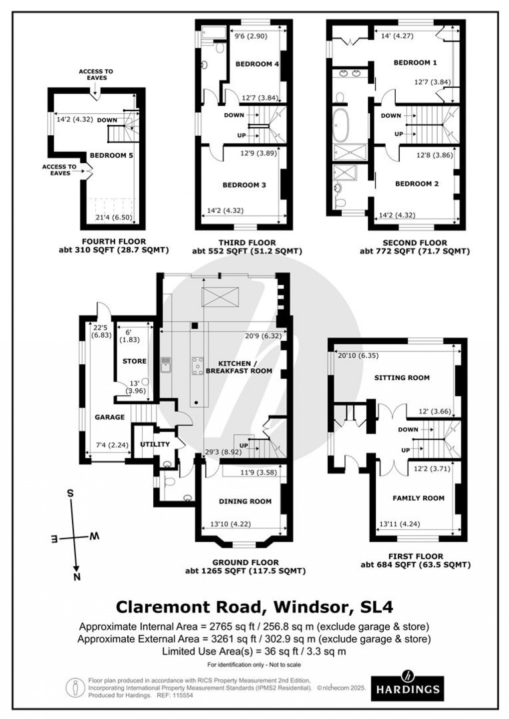 Floorplan for Claremont Road, Windsor, Berkshire
