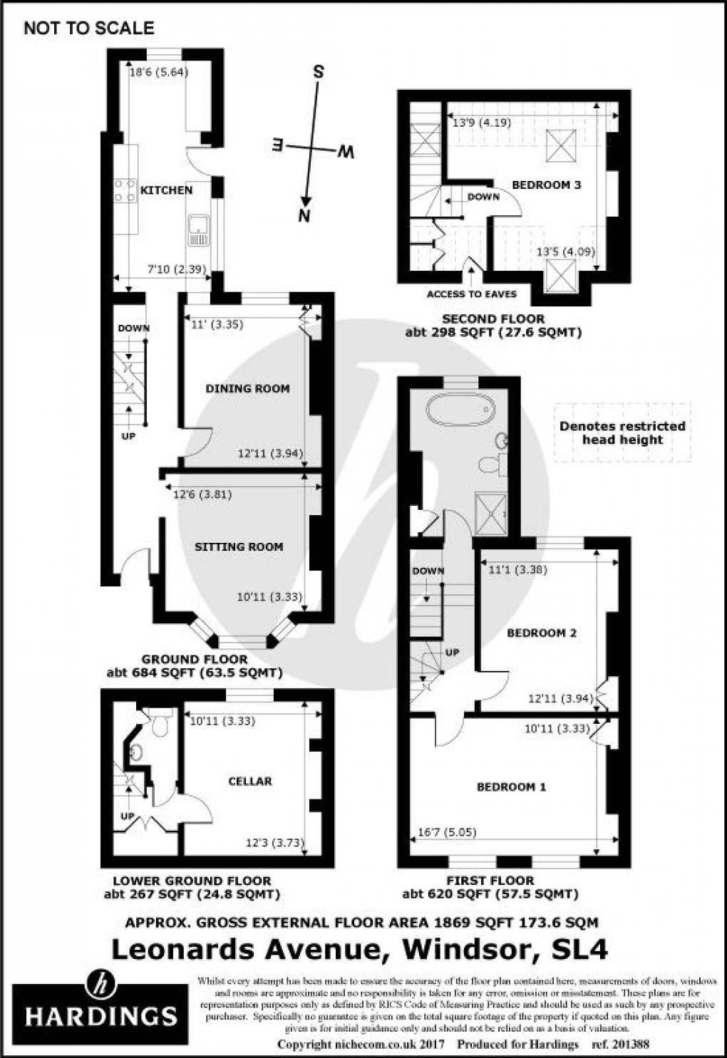 Floorplan for St. Leonards Avenue, Windsor