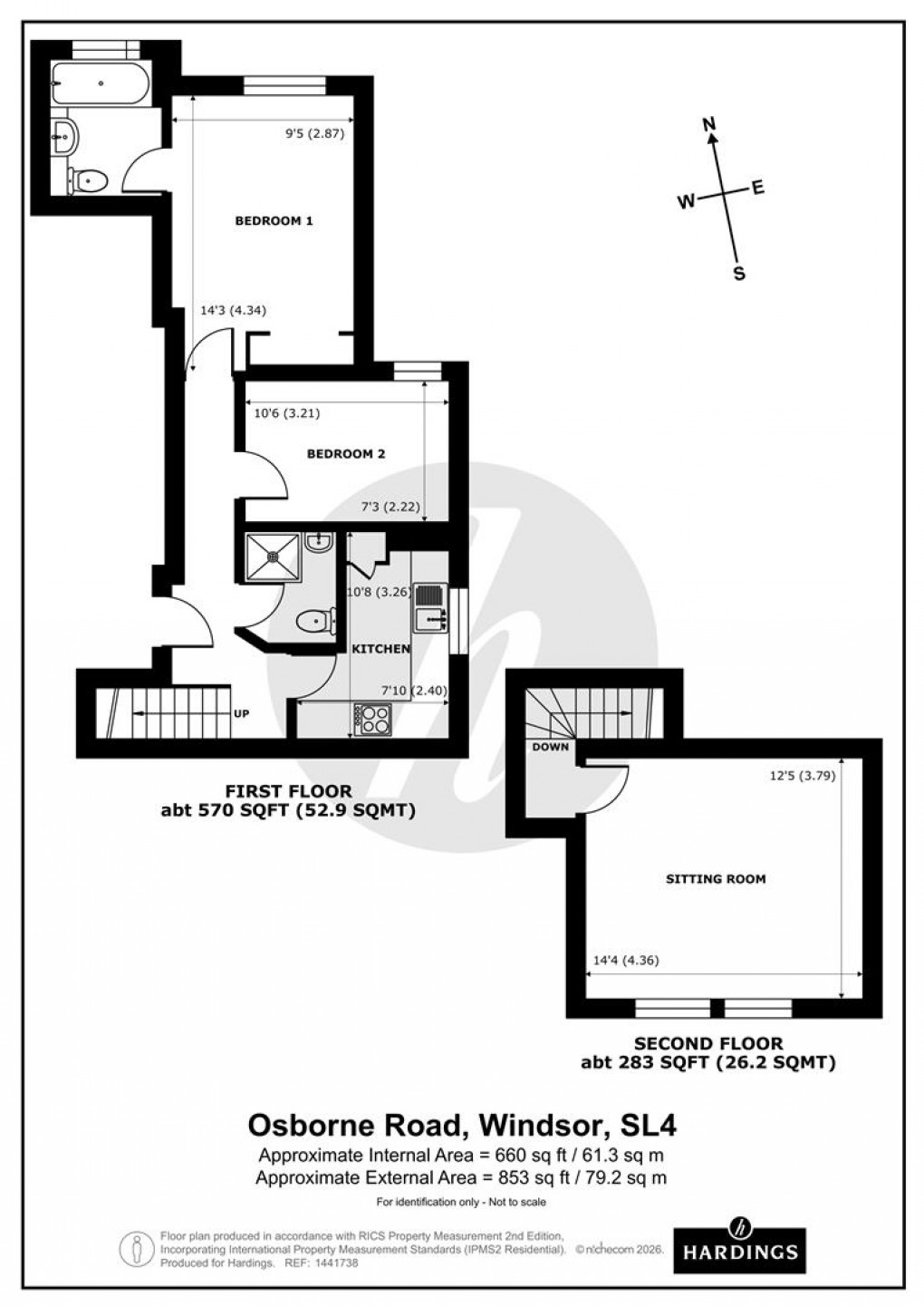 Floorplan for Osborne Road, Windsor