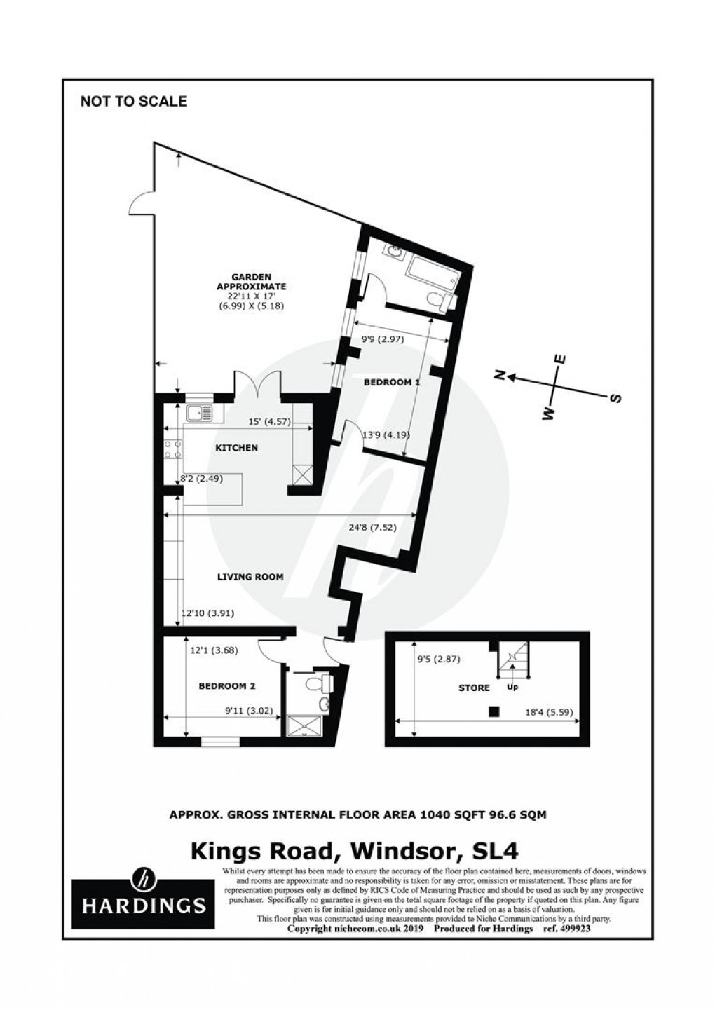 Floorplan for Kings Road, Windsor