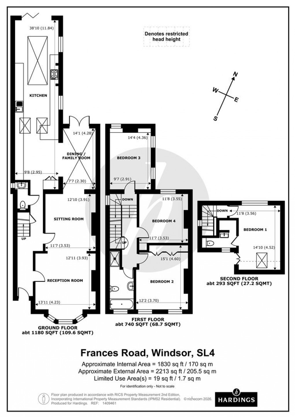 Floorplan for Frances Road, Windsor, Berkshire