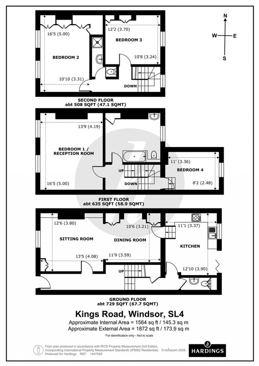 Floorplan for Kings Road, Windsor